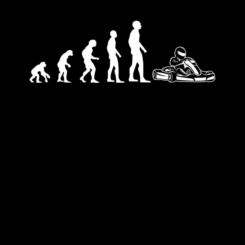 Kart Gokart Kartsport Funny Evolution Gift