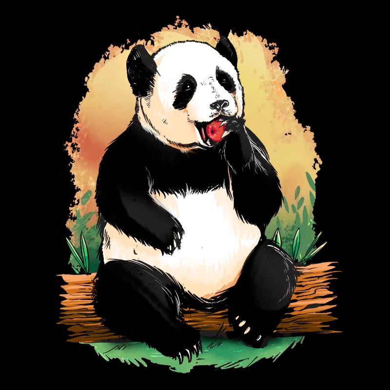 Süß Tiere Pandabär Tiermotiv Geschenk Panda