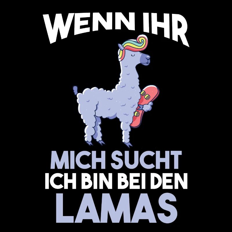 Ich bin bei den Lamas