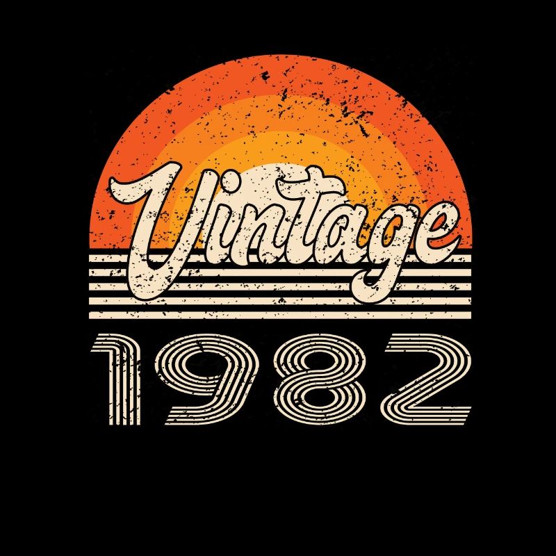 Vintage 1982 Geburtstag Retro
