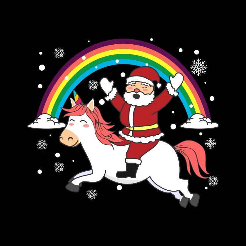 Einhorn Weihnachtsmann