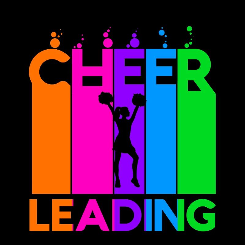 Cheerleading Farbige Bubbles