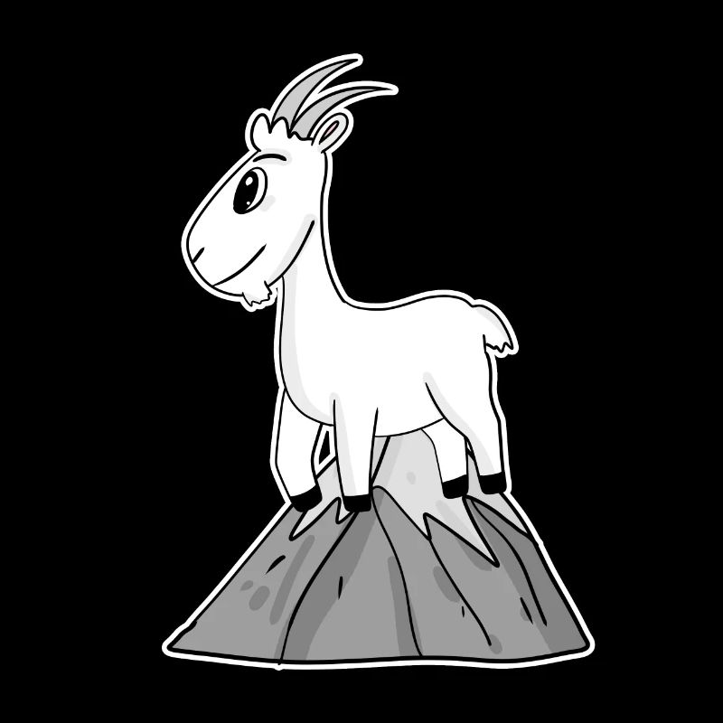 Bock auf Berge - Ziege Ziegenbock