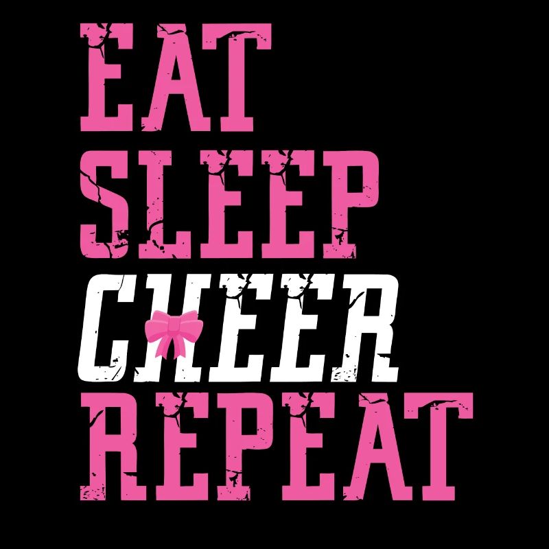 Cheer Cheerleading Eat Sleep Cheer