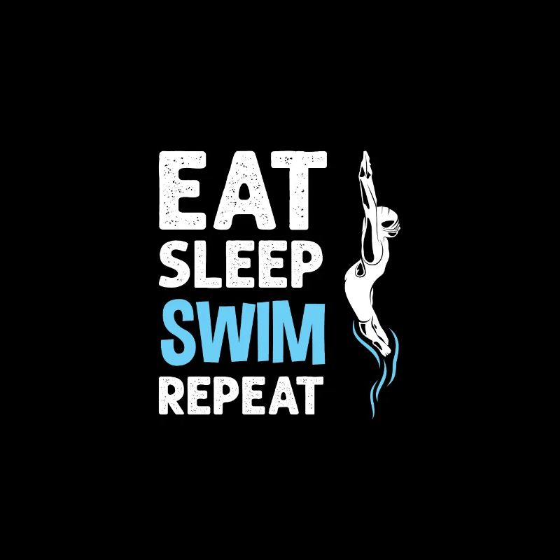 Conception de l’équipe de natation pour le nageur manger du sommeil