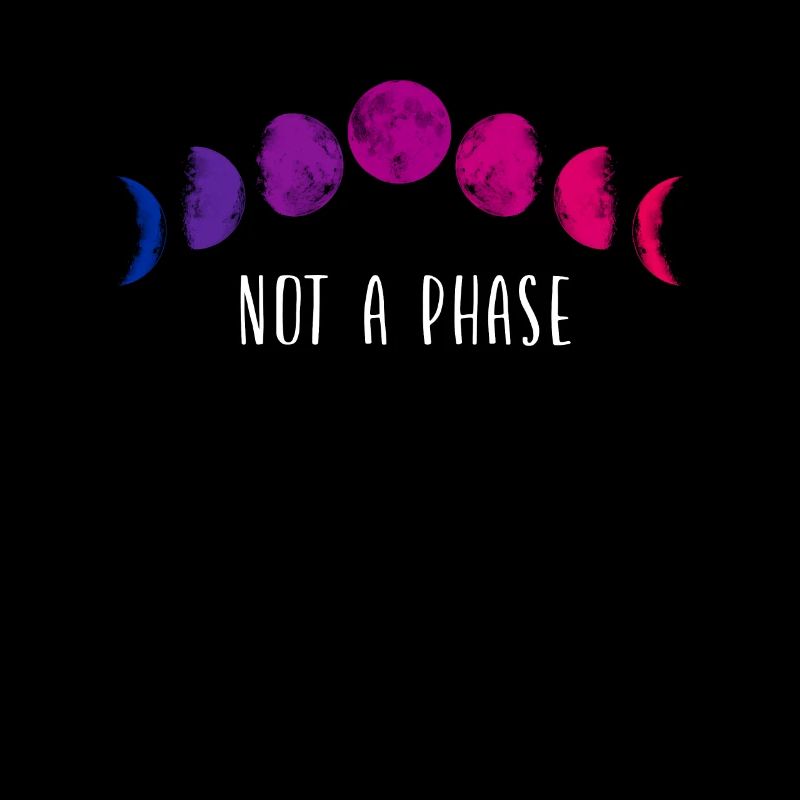 Bisexual Bi Pride Flag Moon Not A