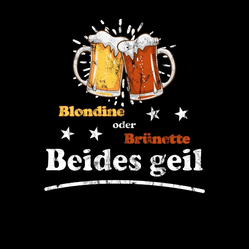 Blondine oder Brünette beides geil Design
