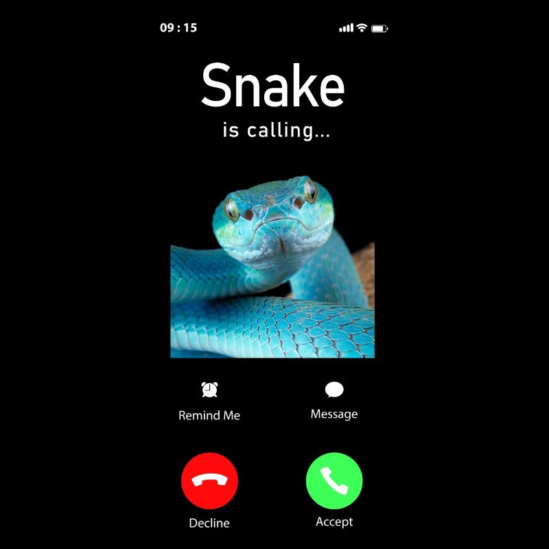 Serpent Serpent Téléphone Affichage Serpent
