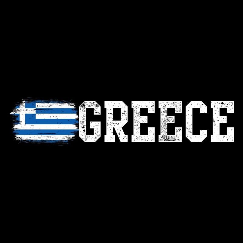 Typografie der griechischen Flaggen-Pinselkunst