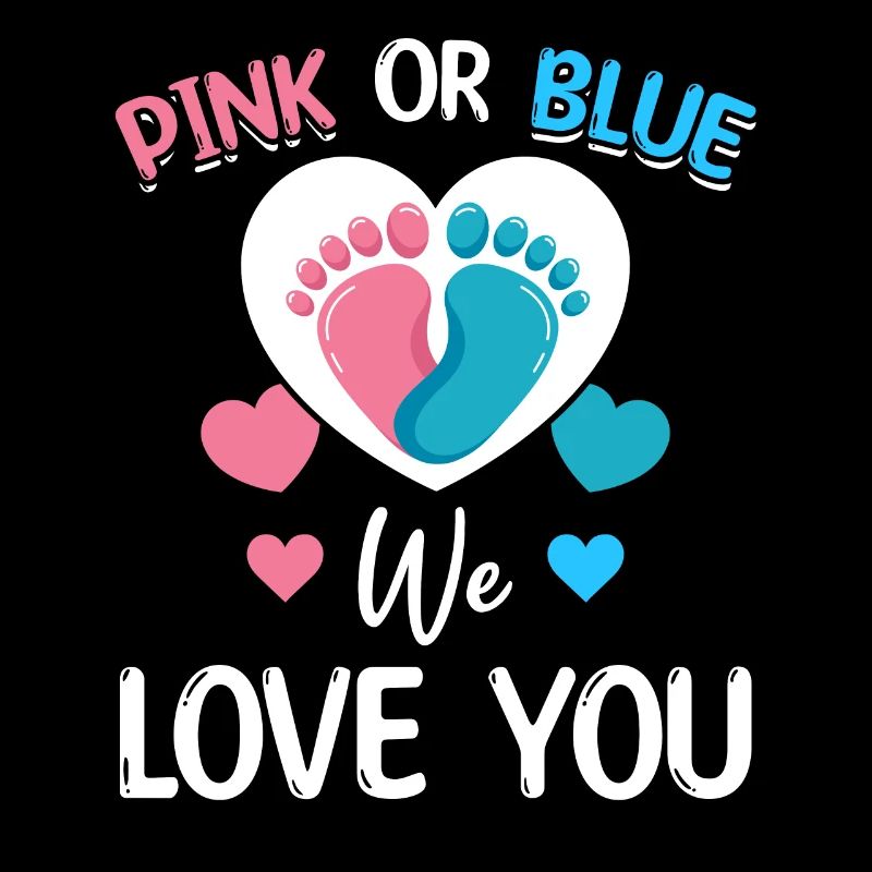 Pink oder Blau We Love You Baby Shower