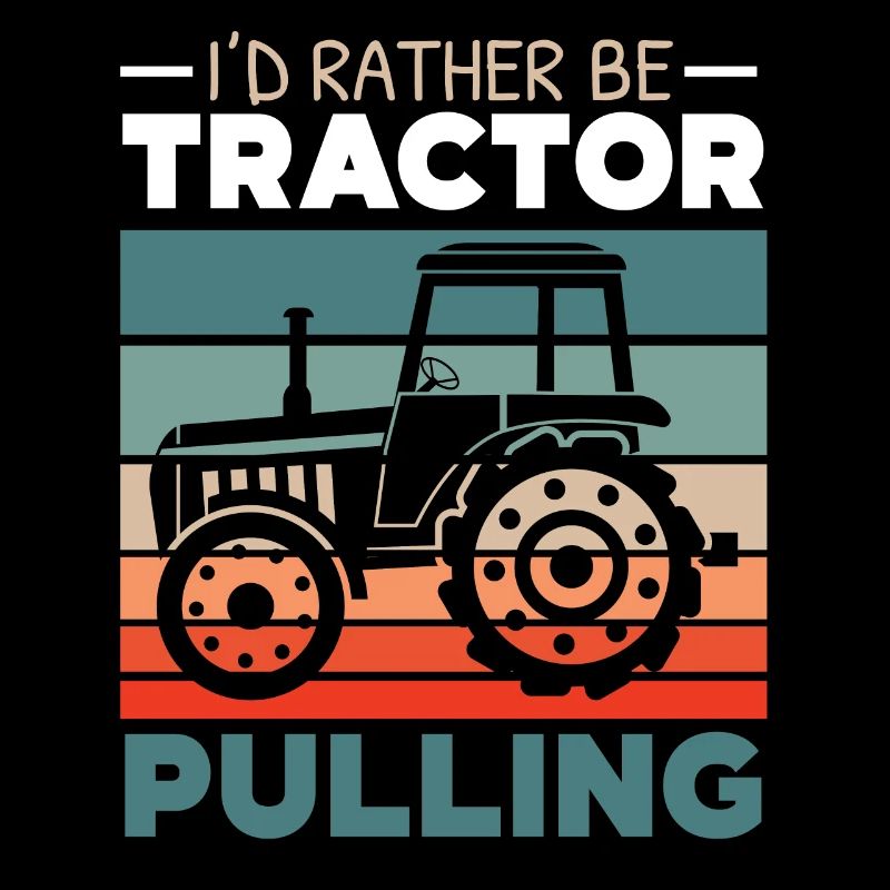 Ich würde lieber einen Traktor ziehen Bauernhof Ba