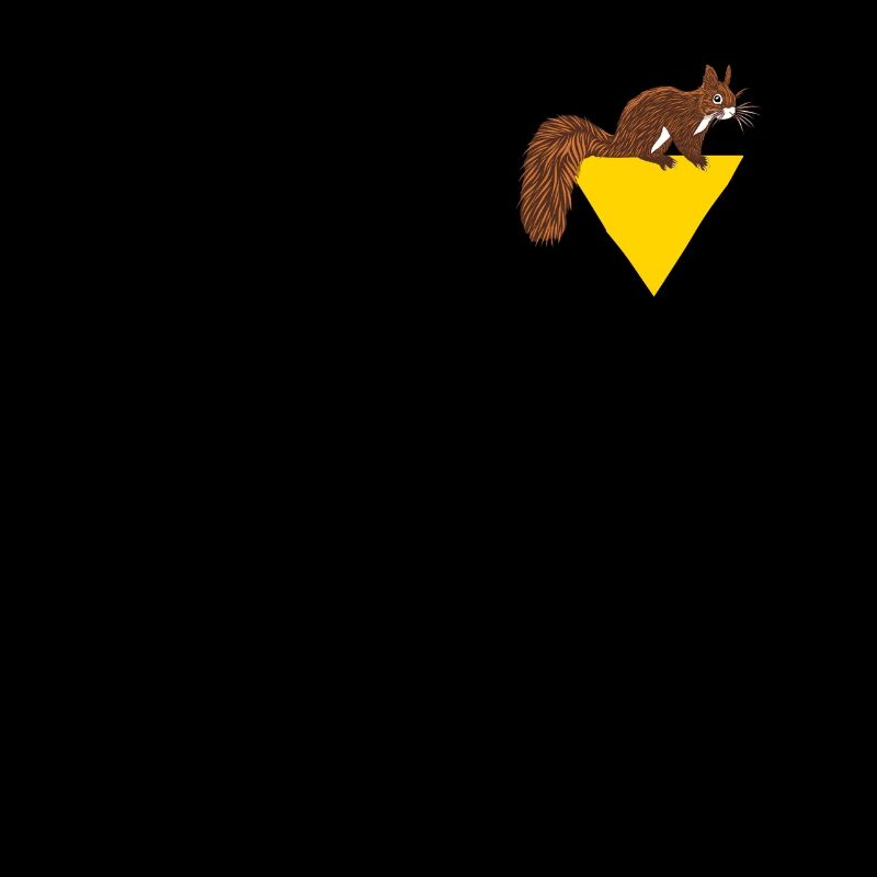 Squirrel Logo Emblème Écureuil gris Squirrel