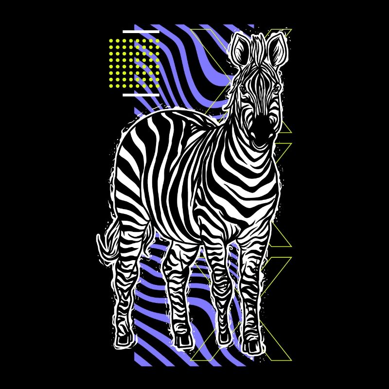 Zebra Geschenk Schwarz-weiß Safari Savanne Steppe