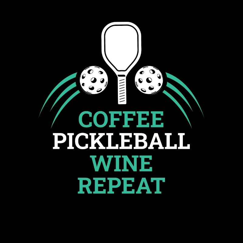 Café Pickleball Vin Répéter