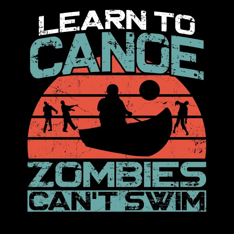 Canoe Canoeing Vintage Retro Learn