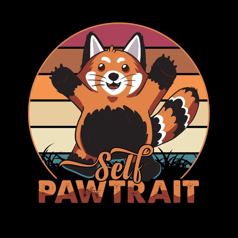 Self Pawtrait - Doux Panda Roux - Adorable