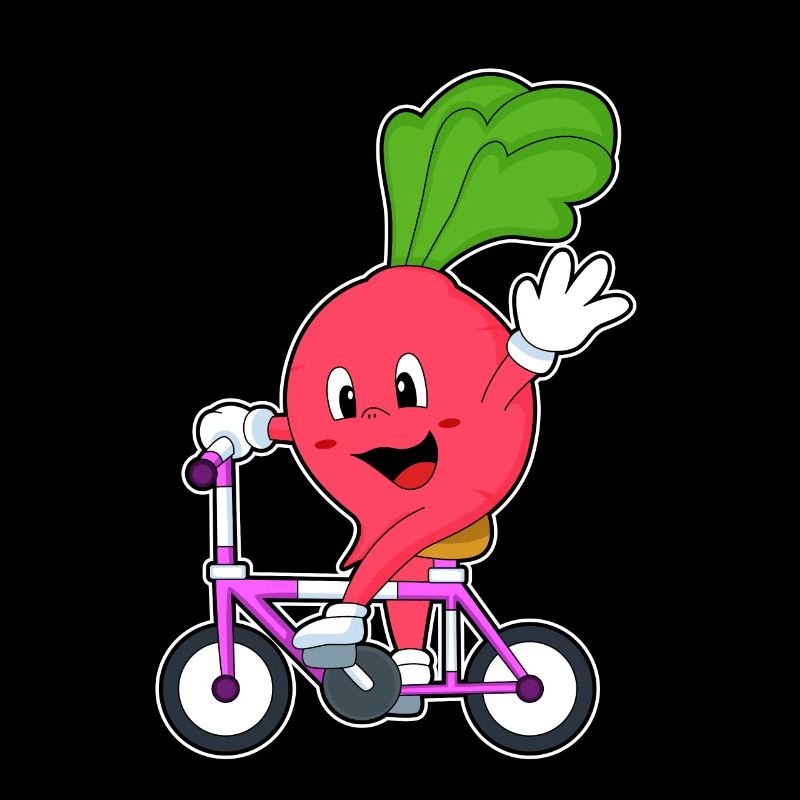 Radis avec vélo