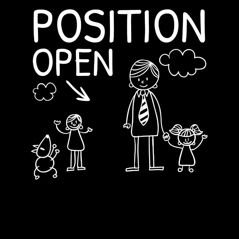 Position Offen Single Dad Vatertag Vater Daddy