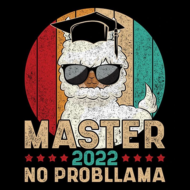 Vintage Master 2022 No Probllama Spruch Master