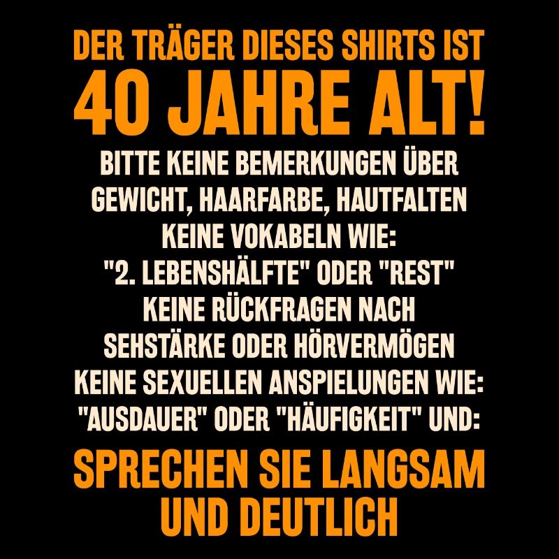 Vierzigster 40. Geburtstag Geschenk Männer