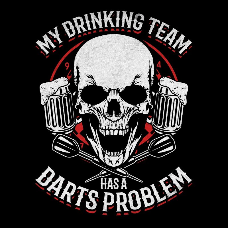 My drinking team has a darts problem darts player