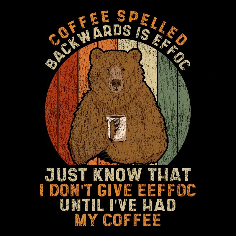 Vintage Coffee Spelled Backwards Is Eeffoc