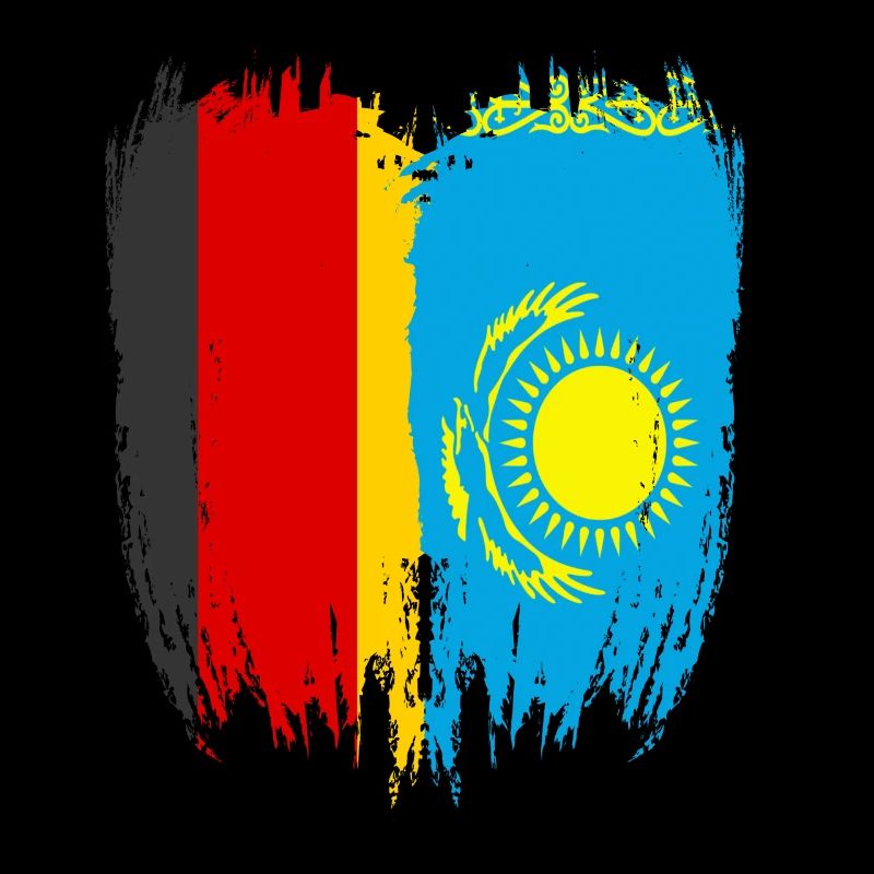 Germany Flag Kazakhstan