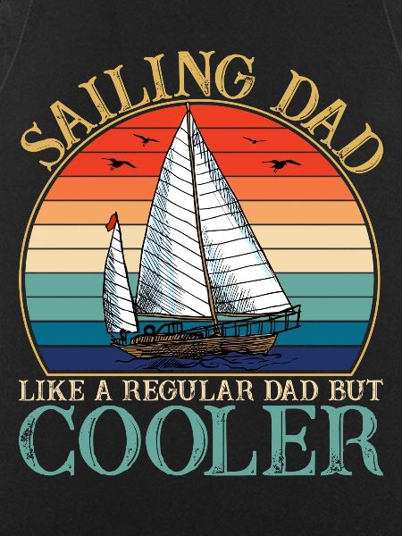 Sailing Dad Retro Sunset