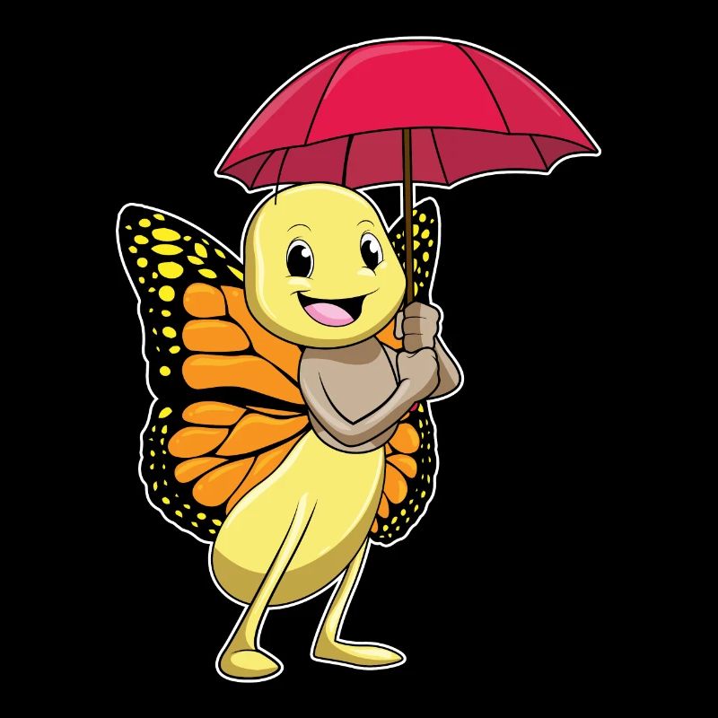 Schmetterling mit Regenschirm