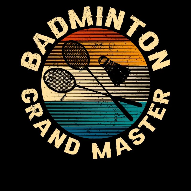 Cool Retro Crossing Rackets Badminton Grand Master