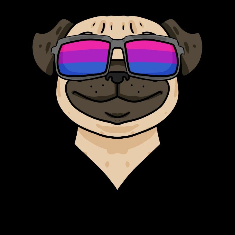 Bisexuell Mops Hund Geschenk