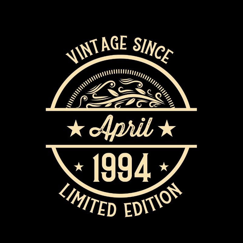 Geburtstag Vintage seit April 1994