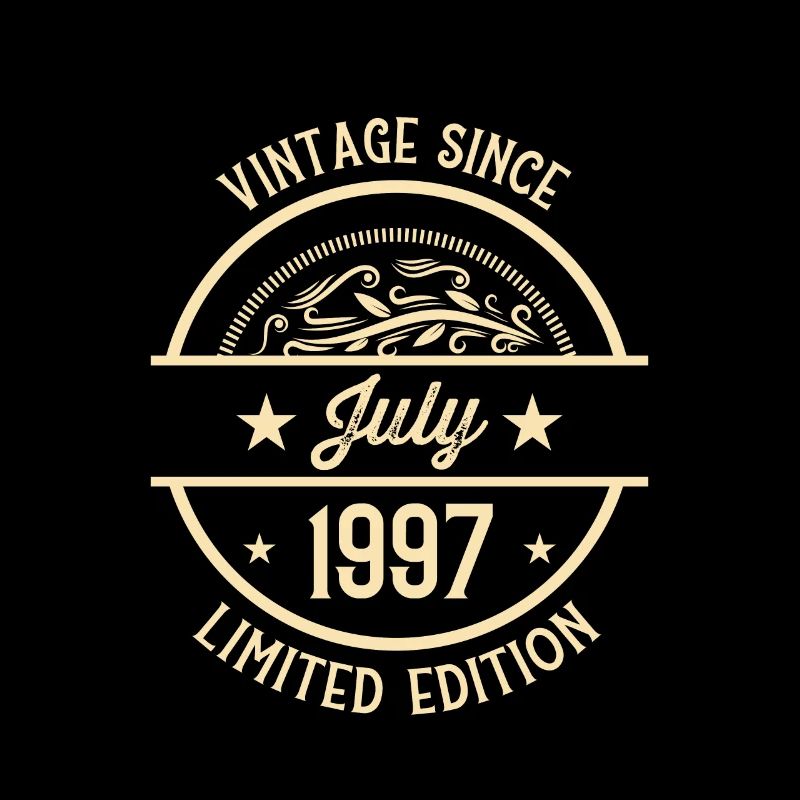 Geburtstag Vintage seit Juli 1997