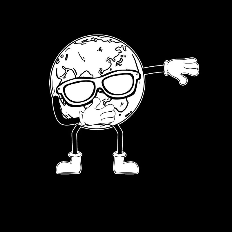Dabbing Planet Funny Earth Day Dab Dance Earth Day