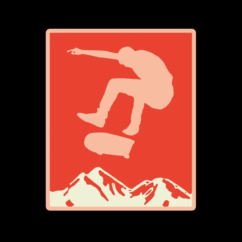 Skater Skateboard Gift Halfpipe Sk8 Ollie