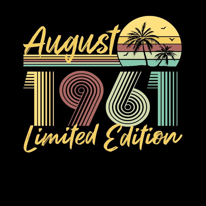 August 1961 Limited Edition Geburtstag Geschenk