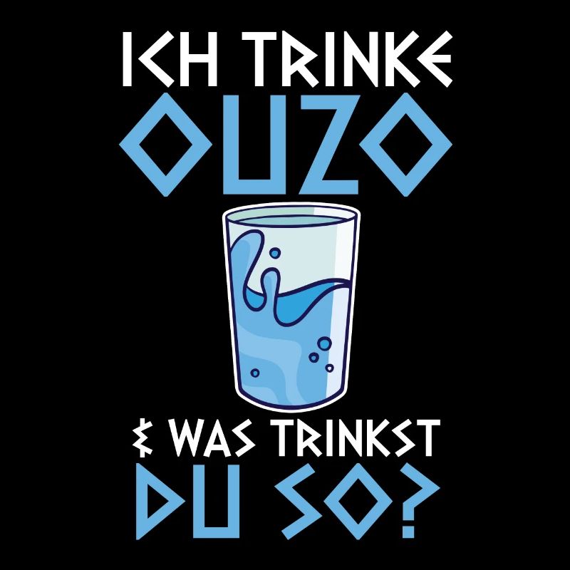 Ich trinke Ouzo