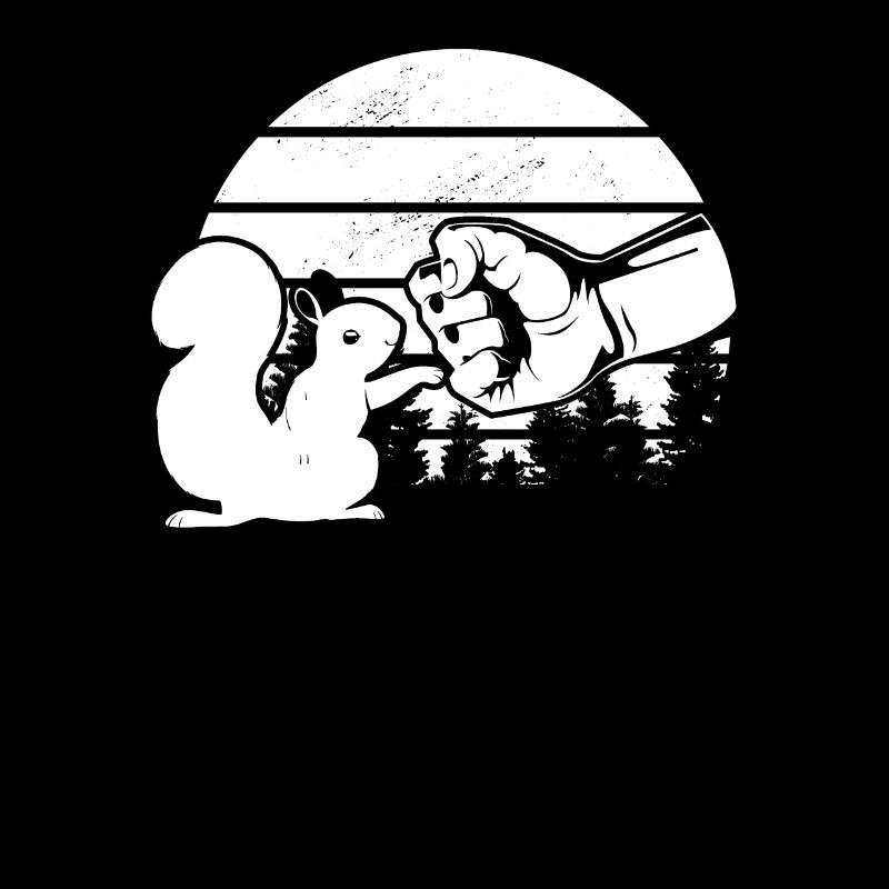 Funny squirrel, fist thrust, squirrel