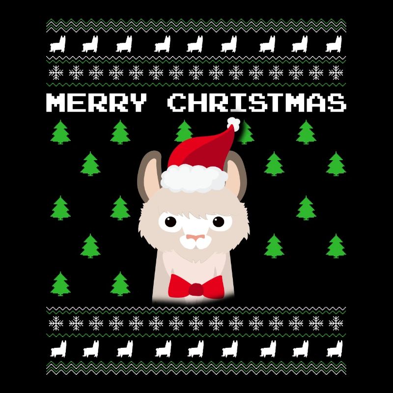 Lama de Noël laid