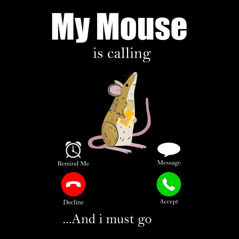 Maus Mäuschen Geschenk Ratte Nager Mouse Lausemaus