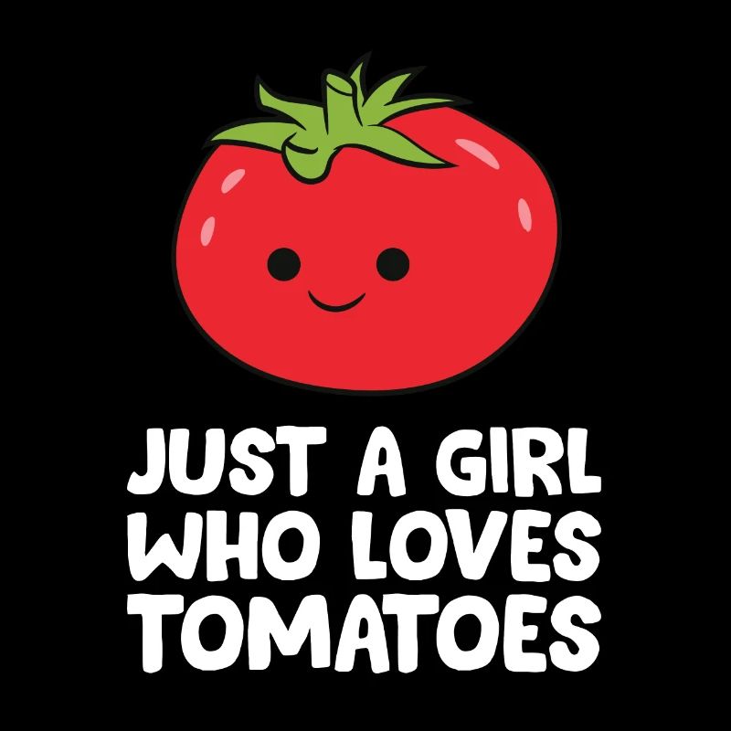 Nur ein Mädchen, das Tomaten liebt
