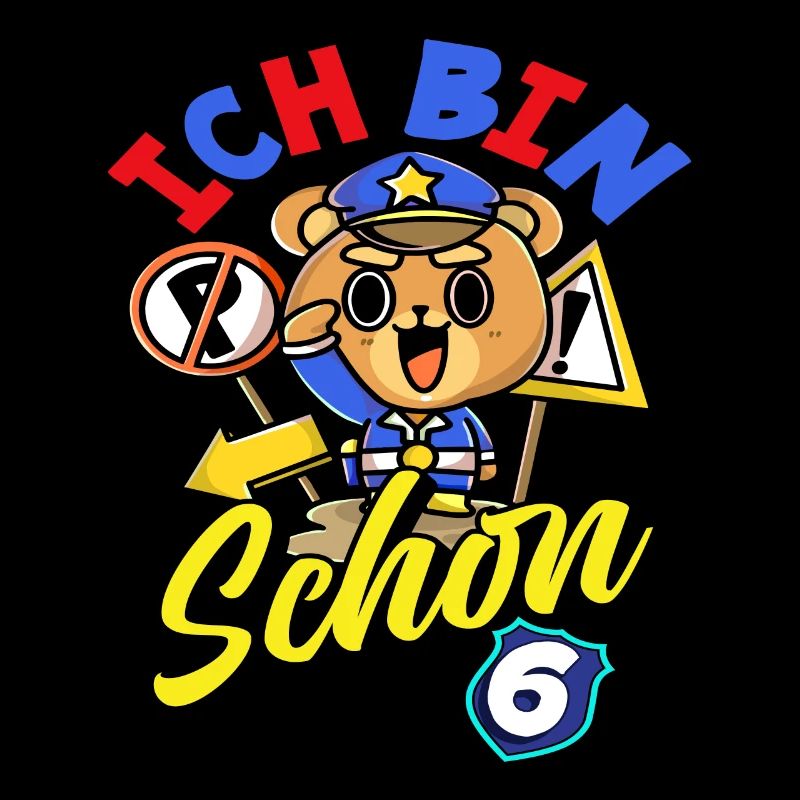 Polizei 6. Geburtstag Jungs Mädchen Geschenk