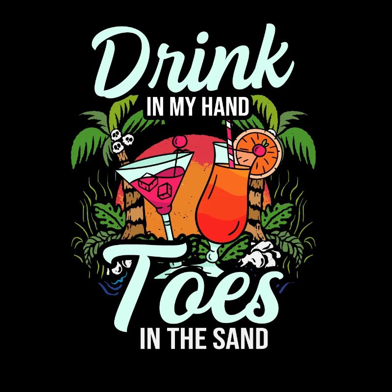 Boire dans mes orteils dans le sable Beach Holiday