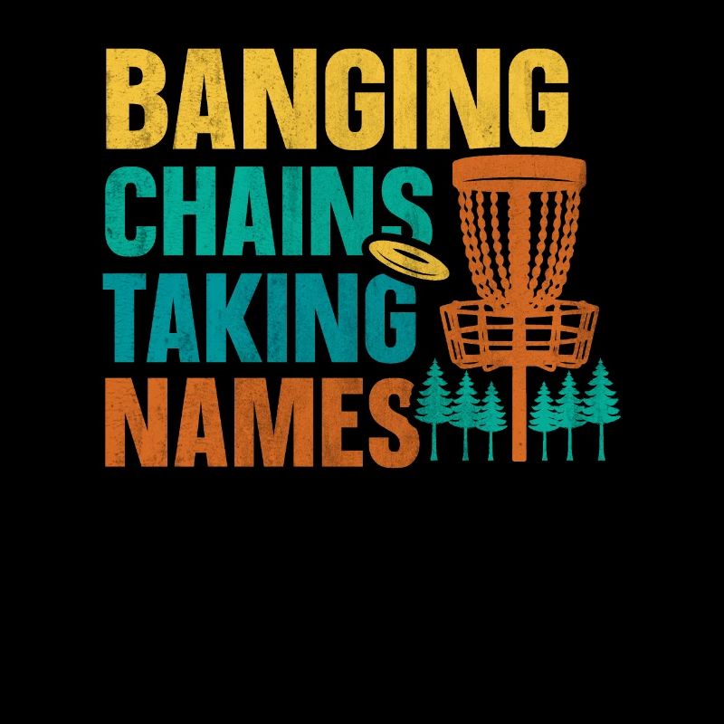 Retro Sunset Banging Chains prend des noms Disc Golf
