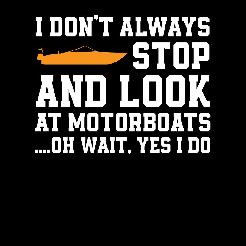 Lustiger Motorboot Spruch