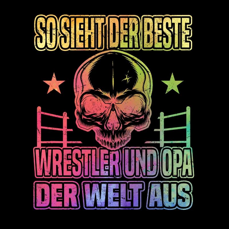 Ringer Opa Kampfsport Ringen Wrestler Opa Ringer