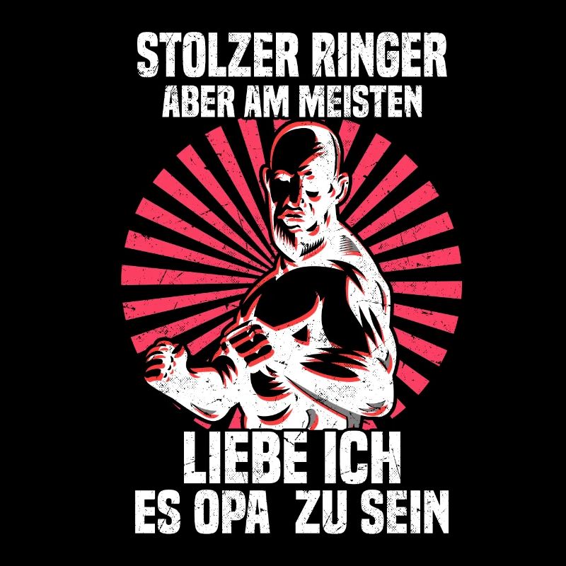 Stolzer Ringer Opa Kampfsport Ringen Wrestler