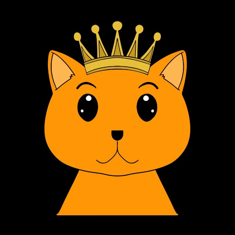 Chat avec couronne - Chat persan avec couronne