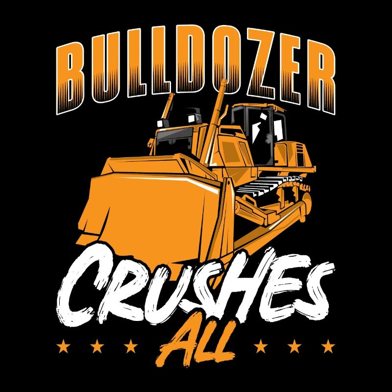 Construction Worker Excavator Bulldozer Bulldozer Bulldozer Bulldozer Gift