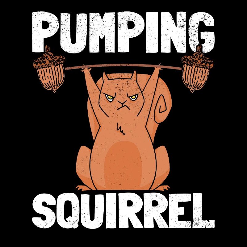 Bodybuilding Eichhörnchen Lifting Eichhörnchen